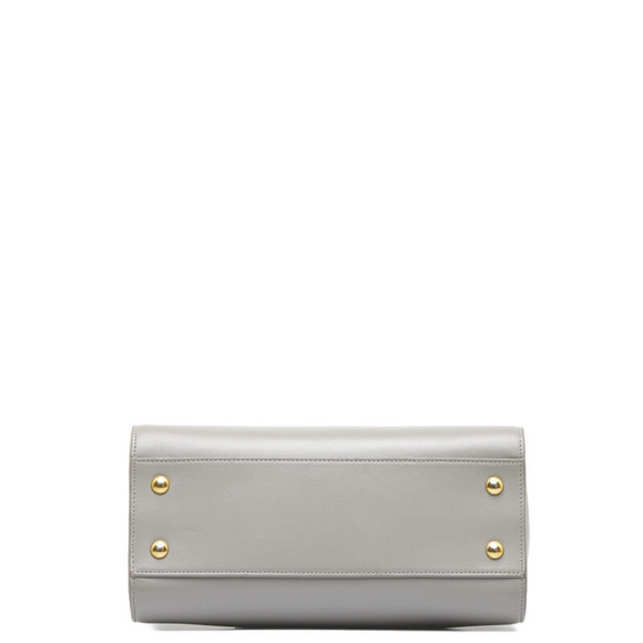 Saint Laurent Monogram Cabas Handbag Leather Gray - Picture 3 of 8